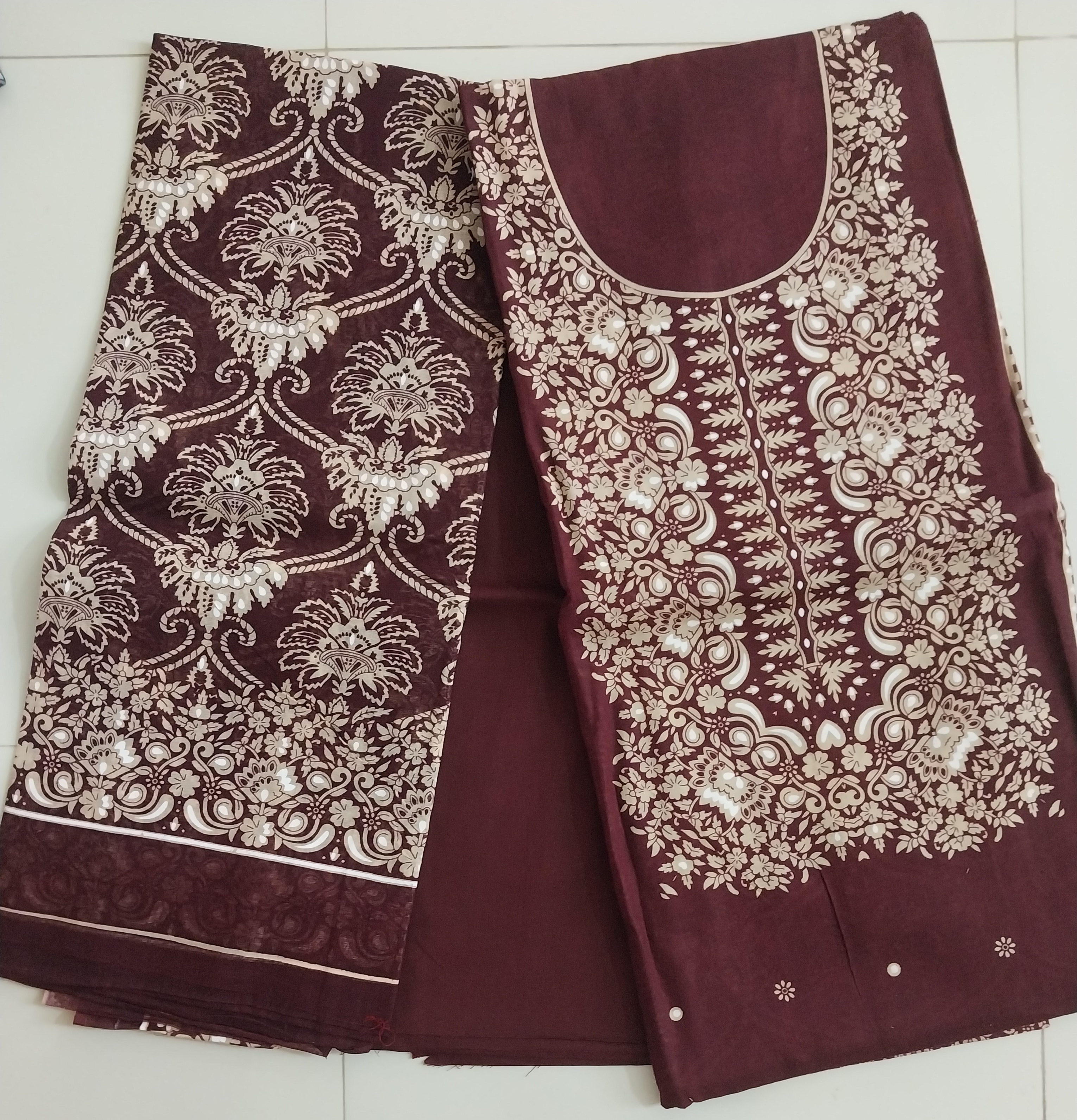 Royal Maroon Elegant Three Piece